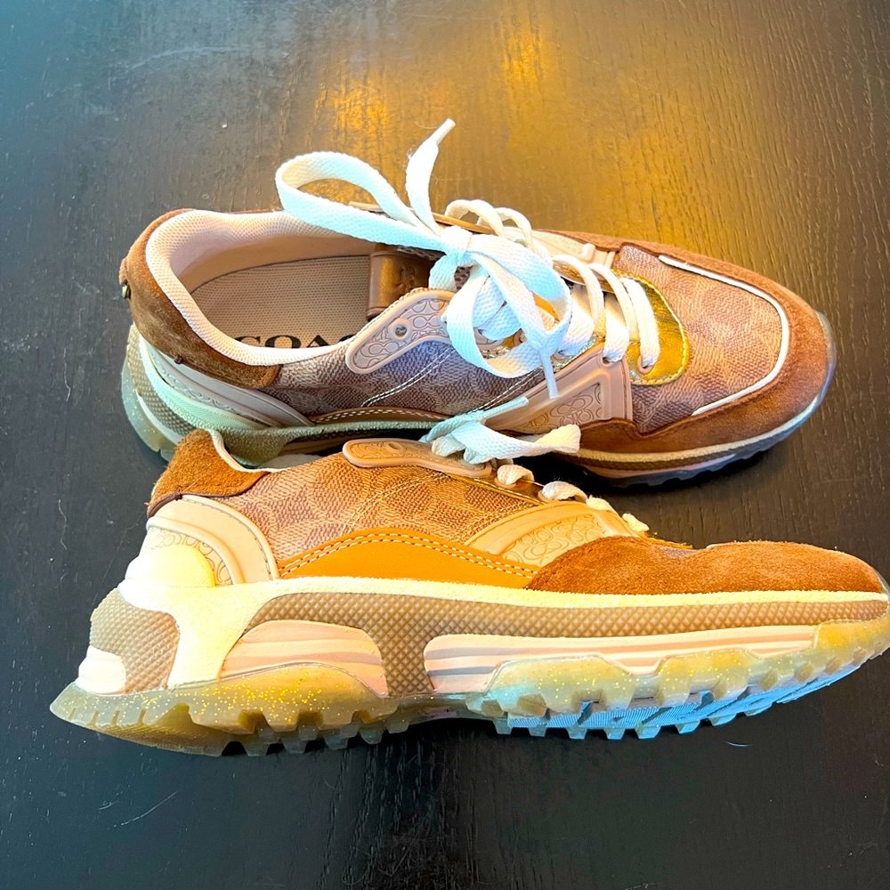 COACH sneaker. Neutral color. Worn once. Very comfy
